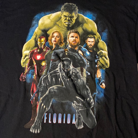 Marvel Avengers Infinity War Florida Unisex Large Short Sleeve Tee Shirt - Picture 3 of 4
